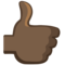 Thumbs Up - Black emoji on Facebook